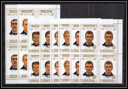 Ajman - 2619b N°1237/1244 A 1972/1974 German World Cup Players Olympic Games Football Soccer ** MNH Bloc 4 Beckenbauer - 1974 – West Germany