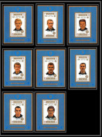 Ajman - 2620 N°1237/1244 German World Cup Players 1972/1974 Olympic Games Football Soccer ** MNH Deluxe Miniature Sheets - Ajman