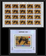 Ajman - 2616ac N°763 A London 1908 Jeux Olympiques Olympic Games ** MNH Feuille + Deluxe Sheet Anna Hübler Skating - Sommer 1908: London