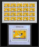 Ajman - 2616ab N°765 A Tokyo 1964 Jeux Olympiques Olympic Games ** MNH Feuille Complete + Deluxe Sheet Endo Rings - Estate 1964: Tokio