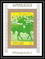 Ajman - 2607/ N° 2608 Dressage Cheval (chevaux Horse) Equitation Error Misssing Color ** MNH Jeux Olympiques (olympic) - Sommer 1972: München