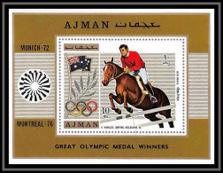Ajman - 2602/ N° 327 A Jeux Olympiques (olympic Games) MUNICH Winkler Cheval (chevaux Horse Horses) ** MNH  - Ajman