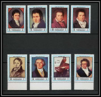 Ajman - 2590a/ N° 1336/1343 A German Composer 1972 Beethoven Musique Music ** MNH  - Music