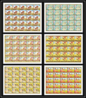 Ajman - 2606 N°1223/1228 B Jeux Olympiques Olympic Games ** MNH Munich 1972 Non Dentelé Imperf Feuille Complete Sheets - Sommer 1972: München