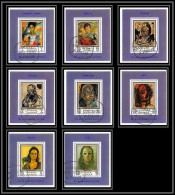 Ajman - 2565/ N° 702/709 Peinture Tableaux Paintings Dali Picasso Deluxe Miniature Sheets Blocs Complet Used - Ajman