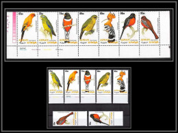 Ajman - 2549b/ Perroquets Parrot (parrots) Bande + Série Oiseaux Bird Birds Perroquets Parrot (parrots) ** MNH RR - Papageien