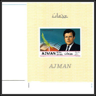 Ajman - 2541d/ N°124 B Printing Proof Essais Impression Non Dentelé Imperf ** MNH Kennedy Non Dentelé Imperf - Kennedy (John F.)