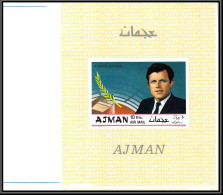 Ajman - 2541v/ N°124 B Printing Proof Essais Impression Non Dentelé Imperf ** MNH Kennedy Non Dentelé Imperf - Ajman