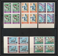 Ajman - 2533b N°53/57 I B Surcharge Overprint Pen Arab Jeux Olympiques Olympic Games Tokyo 1964 Non Dentelé MNH Imperf - Zomer 1964: Tokyo