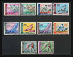 Ajman - 2529/ N°31/40 A Jeux Olympiques (olympic Games) Tokyo 1964 ** MNH Judo Boxe Sailing Pommel Horse Running - Sommer 1964: Tokio