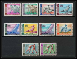 Ajman - 2529/ N°31/40 A Jeux Olympiques (olympic Games) Tokyo 1964 ** MNH Judo Boxe Sailing Pommel Horse Running - Ajman