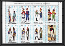 Ajman - 2524b/ N° 685/692 A Napoleon Napoleonic Uniforms France ** MNH  - Adschman
