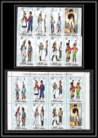 Ajman - 2523/ N° 685/692 A Napoleon Napoleonic Uniforms France ** MNH Bloc + Série - Napoleone