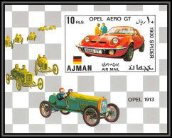 Ajman - 2505/ Bloc N° 320 B Voiture (Cars) German Racing Cars ** MNH Non Dentelé Imperf OPEL AERO GT - Ajman