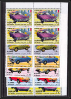 Ajman - 2500c N°1169/1174 A Voiture (Cars) Sports Cars ** MNH Corvette Citroen Porsche Toyota Jaguar Alfa Bloc 4 - Voitures