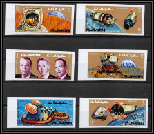 Ajman - 2693c/ N° 755/760 B Apollo 14 Shepard Mitchell Espace (space) Space Capsules ** MNH Non Dentelé Imperf ** MNH - Ajman