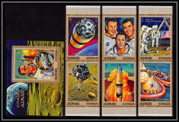 Ajman - 2689b/ N° 561/566 A +bloc 193 A Espace (space) Apollo 13 ** MNH 1970 - Ajman