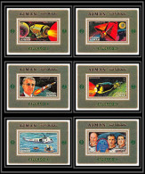 Ajman - 2690b/ N° 862/867 A Espace (space) Apollo 15** MNH 1971 Deluxe Miniature Sheets - Ajman