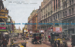 R655600 The Strand And Hotel Cecil. London. Valentine. Aurochrome - Autres & Non Classés