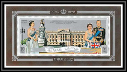 Ajman - 2672/ Bloc 300 A Wedding Of Elizabeth 2 And Prince Philip ** MNH 1972  - Royalties, Royals