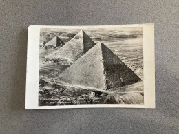Cairo Aerial View Of The Kheops-Khephren Carte Postale Postcard - Pirámides
