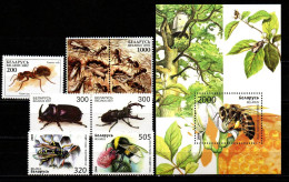 Weißrußland Belarus - Lot Aus 2001 - 2004 - Postfrisch MNH - Insekten Insects - Autres & Non Classés
