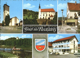 71962683 Neckarelz Kriche Brunnen Lastkahn  Mosbach - Mosbach