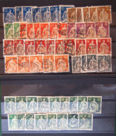 Suisse Switzerland - Accumulation De 60 Timbres " Helvetia à L'epée " Oblitérés - Used Stamps