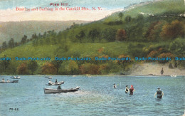 R657795 N. Y. Pine Hill. Boating And Bathing In The Catskill Mts. Eagle Post Car - World