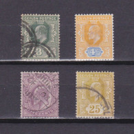 CEYLON 1903, SG# 266-272, Part Set, KEVI, MH/Used - Ceylon (...-1947)