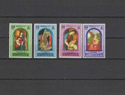 Anguilla 1971 Paintings Botticelli, Raffael, Murillo, Dürer, Christmas Set Of 4 MNH - Madonne