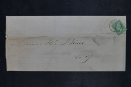 FRANCE - Napoléon 5ct Sur Lettre Du Havre En 1864 - L 153091 - 1849-1876: Periodo Classico