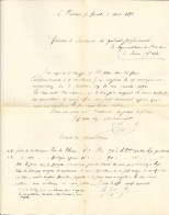 1889 Courrier D'un Viticulteur Au Péchieu, Près De Muret (Haute Garonne) Au Syndicat Des Agriculteurs De Serres (05) - Agricoltura