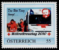 PM Weltrotkreuztag 2010 - Das Rote Kreuz Bewegt ...ex Bogen Nr. 8026337  Postfrisch - Personalisierte Briefmarken