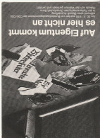 CDU/CSU Abgeodenten  Zerstören Plakat 1976, (Chile, Diktatur) - Eventi