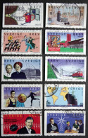 Sweden 1998   MiNr.2071-80 (O)  ( Lot  I 507) - Used Stamps