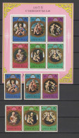 Anguilla 1975 Paintings Botticelli, Dürer, Bellini Etc. Christmas Set Of 6 + S/s MNH - Madones
