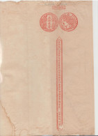 INDOCHINE  11 AOUT  ........  REVENUE STAMP PAPER  20CENTS    Réf GFD6 - Covers & Documents