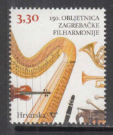 2021 Croatia Orchestra Musical Instruments Complete Set Of 1 MNH - Kroatien