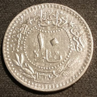 TURQUIE - TURKEY - 10 PARA 1915 ( 1327 - ٧ ) - KM 768 - Mehmet V - "el-Ghazi" à Droite De Toughra - Empire Ottoman - Turquie