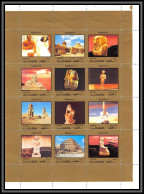 Fujeira - 1718 Bloc Tutankhamun Toutânkhamon Egypte Egyptian Art Pharaon Non Adopté ** MNH 1972 Egypt - Egittologia