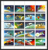 Fujeira - 1721/ Bloc N°857/876 A ** MNH Soyuz Apollo Vostok Lunik1972 Espace Space Exploration Feuille Complete (sheet) - Fujeira