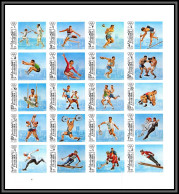 Fujeira - 1705/ N°1102/1121 B Jeux Olympiques Olympic Games Munchen 72 ** MNH Feuille Sheet 1972 Non Dentelé Imperf - Haltérophilie