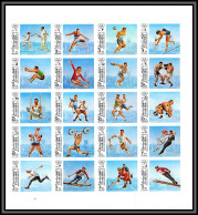 Fujeira - 1705/ N°1102/1121 B Jeux Olympiques Olympic Games Munchen 72 ** MNH Feuille Sheet 1972 Non Dentelé Imperf - Leichtathletik