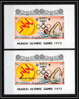 Fujeira - 1692 1429/1454 Munich Swimming Burton Usa 1972 Medallists Jeux Olympiques Olympic Games Deluxe Sheet ** MNH - Fujeira