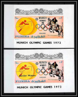 Fujeira - 1677 1414/1439 Munich Jumping Watson England 1972 Medallists Jeux Olympiques Olympic Games Deluxe Sheet ** MNH - Fudschaira
