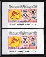 Fujeira - 1676 1413/1438 Munich Penthatlon Peters England 1972 Medallists Jeux Olympic Games Deluxe Sheet ** MNH - Fujeira