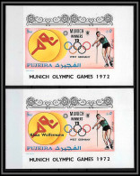Fujeira - 1672 1409/1434 Javelin Wolfermann Munich 1972 Medallists Jeux Olympiques Olympic Games Deluxe Sheet ** MNH - Fudschaira