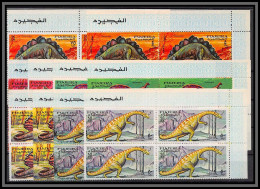 Fujeira - 1723b N°252/261 A Prehistoric Animals Animaux Prehistoriques Dinosaures Dinosaurs Bloc 4 ** MNH - Vor- U. Frühgeschichte