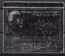 Fujeira - 1666/ N°600 A Pelé Argent Silver Football Soccer WORLD CHAMPIONSHIP MEXICO 1970 Neuf ** MNH - Fudschaira